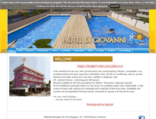Tablet Screenshot of hoteldigiovanni.it